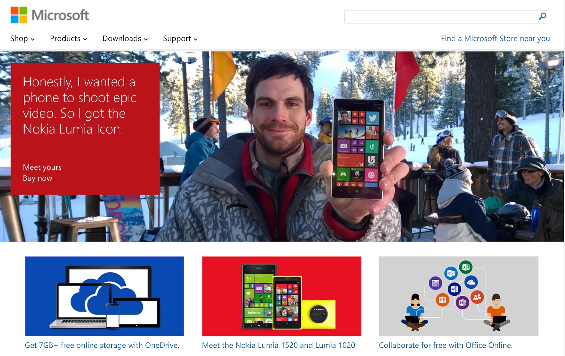 Nokia Lumia Windows Phone Homepage Promotion (2014)